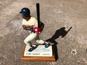 Minnesota Twins Kirby Puckett Signed Vintage 1988 Kondritz Baseball Statue - Picture 1 of 5