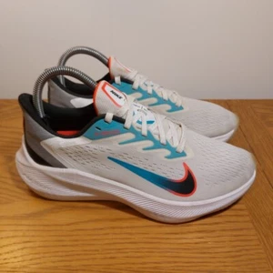 Nike Hombres Zoom Winflo 7 Entrenadores Blanco Flash Carmesí Zapatos Tenis Talla UK 5 - Imagen 1 de 13