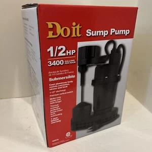 Do It Best 1/2 Horse Power Cast Aluminum Submersible Sump Pump 420816 NEW - Picture 1 of 5