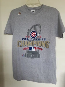 Maglietta Chicago Cubs grigia 2016 World Series Championship taglia S - Foto 1 di 3