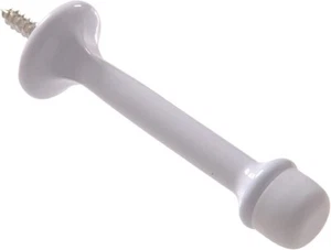 Hillman Hardware Essentials 852338 Rigid Door Stop, White - Picture 1 of 3