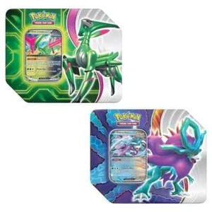 Pokemon Paradox Clash ex Tins Walking Wake Iron Leaves Sealed Set of 2 - Picture 1 of 1