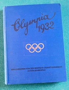 1932 GERMAN BOOK OLYMPIC LOS ANGELES REEMTSMA LAKE PLACID CARD ALBUM CIGARETTE - Picture 1 of 4