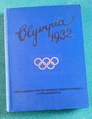 1932 GERMAN BOOK OLYMPIC LOS ANGELES REEMTSMA LAKE PLACID CARD ALBUM CIGARETTE - Image 1 of 4