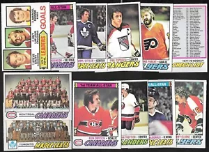 1977-78 OPC O PEE CHEE NHL HOCKEY CARD ERROR CHECKLIST VARIATION 1-132 SEE LIST - Picture 1 of 312