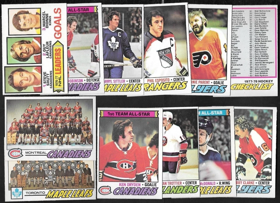 1977-78 OPC O PEE CHEE NHL HOCKEY CARD ERROR CHECKLIST VARIATION 1-132 SEE LIST - Image 1 of 1