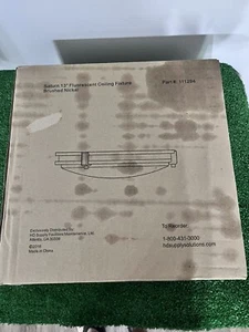 Saturn 13" Fluorescent Ceiling Light Fixture Brushed Nickel -26W 3500K Bulb - Picture 1 of 4