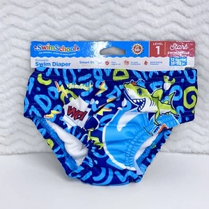 Swim School Boy’s Reusable Swim Diaper Size 12 Months 18/22 LBS NWT - Picture 1 of 7