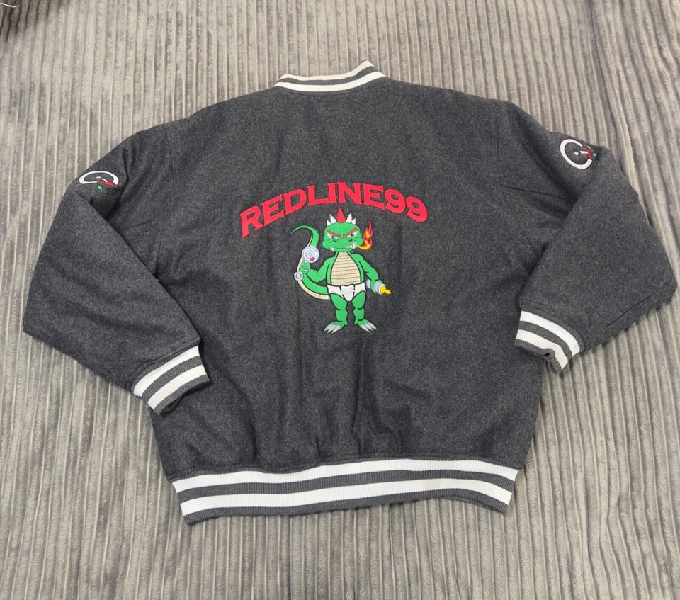 Chaqueta Redline 99 para Hombres 3XL Gris Mezcla de Lana Abrigo Universitario Frente a Presión Ropa de Calle Foto 1 de 4