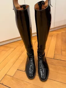 Dressur Maß Lacklederstiefel von Petrie 6 1/2 49 41 - Bild 1 von 4