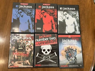 MTV’s Jackass DVD Lot Of 6 Vol 1-3 Movie 2.5 2 Johnny Knoxville Tested Foto 1 de 4