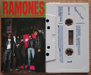 RAMONES - HALFWAY TO SANITY (BEGGARS BANQUET BEGC89) 1987 UK CASSETTE TAPE - Picture 1 of 3