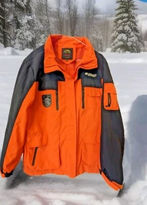 Giacca Outdoor Con Cappuccio Nera E Arancione D Longevery Exploring Taglia 2XL - Foto 1 di 11