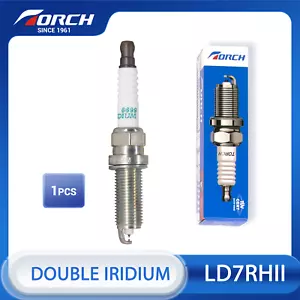 TORCH LD7RHII Double Iridium Spark Plug Replacement for Denso FC20HR-Q8 - Foto 1 di 7