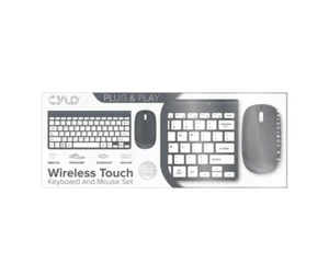 Cylo Wireless Touch Keyboard & Mouse Set (MAC/PC Compatible) [Blue] - Picture 1 of 4