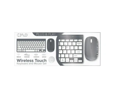 Cylo Wireless Touch Keyboard & Mouse Set (MAC/PC Compatible) [Blue] - Image 1 of 4