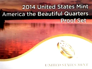 2014 America the Beautiful Proof Quarters with box and COA - Picture 1 of 2
