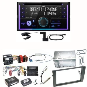 JVC KW-DB95BT Bluetooth Digitalradio Einbauset für Audi A4 B6 B7 Seat Exeo - Bild 1 von 1