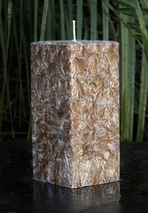 230hr CHRISTMAS FRANKINCENSE & AMBER Scent Square CANDLE Stylish Bevelled Edges - Picture 1 of 24