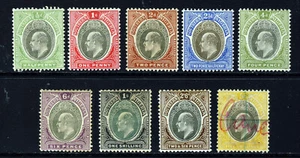 SOUTHERN NIGERIA KE VII 1903-4 The Wmk Crown CA Set to 5/- SG 10 to SG 18 MINT - Picture 1 of 2