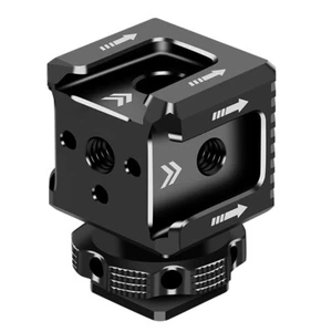 Hot Shoe Mount Adapter Cold Shoe Monitor Bracket Bracket 1/4 Arri Hole for DSLR - Picture 1 of 5