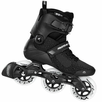 Powerslide Swell Lite 100 Inline-Skates Inliner Fitness Schwarz/Weiss 100mm/83A - Bild 1 von 4