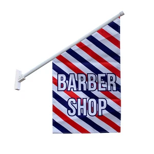 Barber Flag Wall Mounted - Barber Shop Hair Salon Sign Banner - Ship Today! - Picture 1 of 5