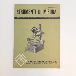 Manuale Strumenti di misura - f.lli Borletti S.p.a. Milano - Ed. Vanoletti - Imagen 1 de 5