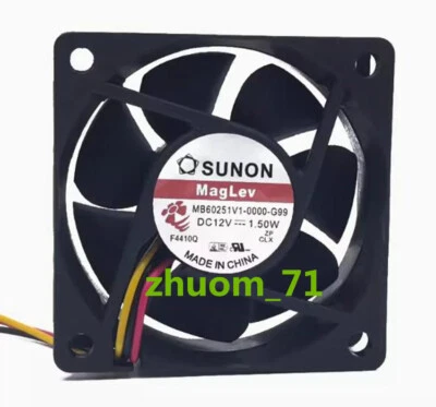 1PC SUNON MB60251V1-0000-G99 12V 1.50W 6cm inverter cooling fan - Image 1 of 4