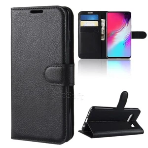 Luxury Leather Magnetic Flip Card Phone Case Cover F Samsung Galaxy S10 5G G977U - Picture 1 of 4