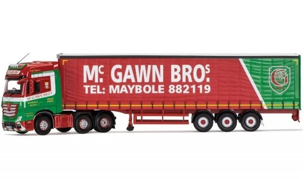 Mercedes-Benz Actros (MP4) Curtainside Trailer - Mcgawn Trasporto - Immagine 1 di 1