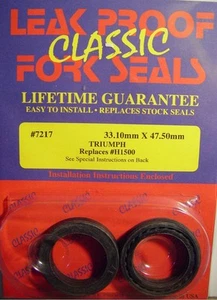 Triumph 1964-70, BSA 1969-70 A65, B25, C25, 441, LEAK PROOF Fork Seals, F/SH - Picture 1 of 3