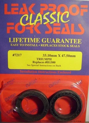 Sellos de horquilla Triumph 1964-70, BSA 1969-70 A65, B25, C25, 441, A PRUEBA DE FUGAS Foto 1 de 3