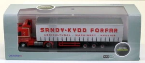 Oxford Diecast 1/76 Scale 76S143004 - Scania 143 Short Curtainside Sandy Kydd - Picture 1 of 5
