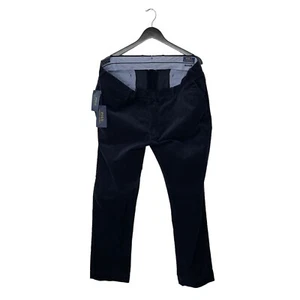 Polo Ralph Lauren Corduroy Slim Fit Stretch Chino Pants Trousers 40W 32L Navy - Picture 1 of 9