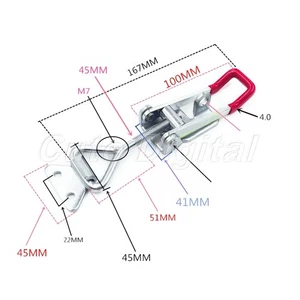 GH-4003 Quick Toggle Clamp 300Kg 661Lbs Holding Capacity Parighasana Hand Tool - Picture 1 of 7