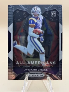2021 Prizm Draft Picks Ja'Marr Chase All-Americans football card #185 LSU RC - Picture 1 of 2