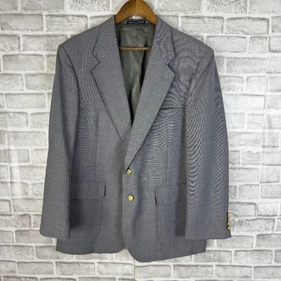 Arnold Palmer De Colección Gris Lana Dorado 2 Botones Abrigo Deportivo Blazer Chaqueta Para Hombres 42s Foto 1 de 4