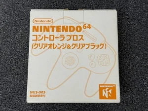 Nintendo 64 Clear Orange Black Daiei Hawks N64 Controller New Open Box Condition - Picture 1 of 16