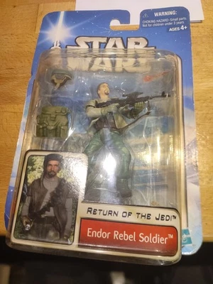Star Wars Endor Rebel Soldier Return Of The Jedi Hasbro 2002 saga collection - Photo 1/4