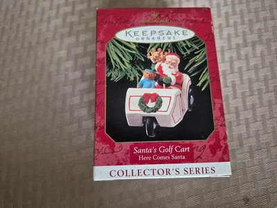 Hallmark "Santa's Golf Cart" Keepsake Ornament In Original Box - Image 1 of 4