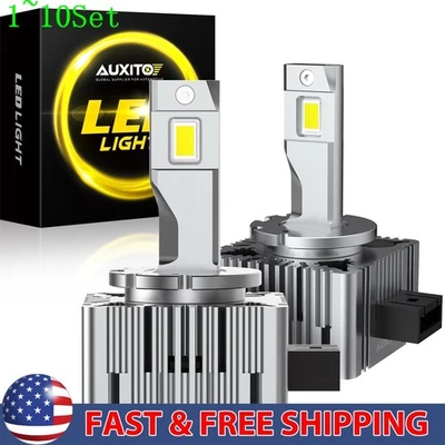 Kit de faros LED D3S D3R 100W 6000K blanco lámpara de conversión HID 1-10 juego Foto 1 de 4