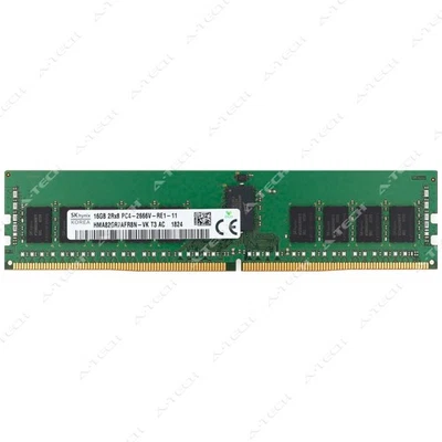 Hynix 16GB DDR4-2666 PC4-21300 2Rx8 ECC RDIMM Server Memory RAM HMA82GR7AFR8N-VK - Image 1 of 2