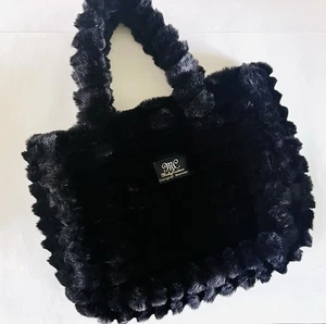 NEW! Luxurious MINKY COUTURE Faux Fur Large TOTE Bag Annie Ripple Large - Picture 1 of 5