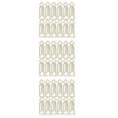 36 Stück Memo Clip Kreative Papierhalter Clips Pfeilform Goldene Papierclips - Bild 1 von 4