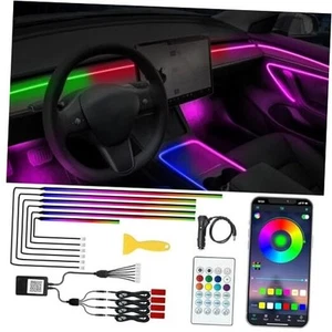 Acrylic Interior Car LED Lights with Remote and Wireless APP 10 in 1,Ambient - Picture 1 of 7