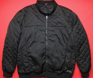 SpaceX Employee Quilted Puffer Jacket Black Elon Musk SpaceX.com Label Mens XL - Picture 1 of 15