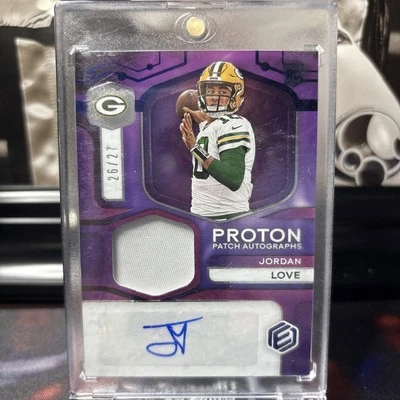 2020 Panini Elements Jordan Love Proton Rookie Patch Auto Card RPA # /27 RC SSP - Image 1 of 2