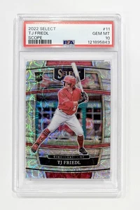 2022 Panini Select Scope Prizm #11 TJ Friedl PSA 10 Gem Mint Rookie RC Reds - Bild 1 von 1
