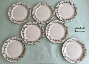 7 VTG ROYAL DOULTON EXPRESSIONS TIVERTON SALAD SIDE PLATES 20cm- GOOD CONDITION - Picture 1 of 16